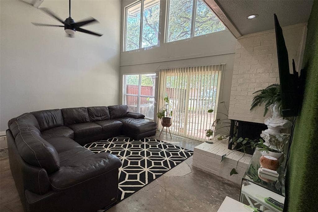 Living Room Facing Backyard Deck