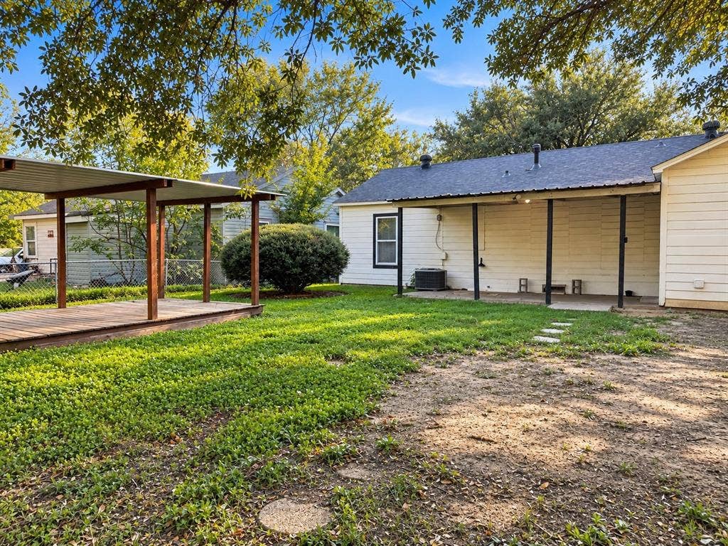 1817 N Alexander Street, Sherman, TX 75092 Outdoor space offering possibilities for gardening, entertaining, or creating your own retreat.