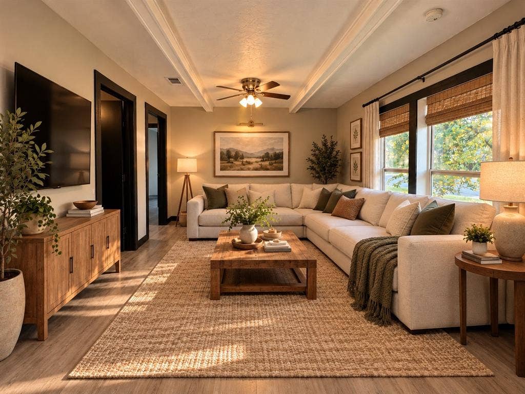 1817 N Alexander Street, Sherman, TX 75092 Virtually staged to showcase a comfortable and inviting living space.