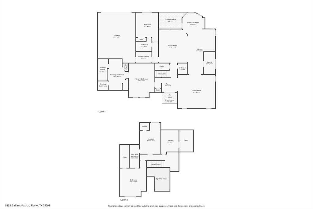 5833 Gallant Fox Lane, Plano, TX 75093 Floor plan