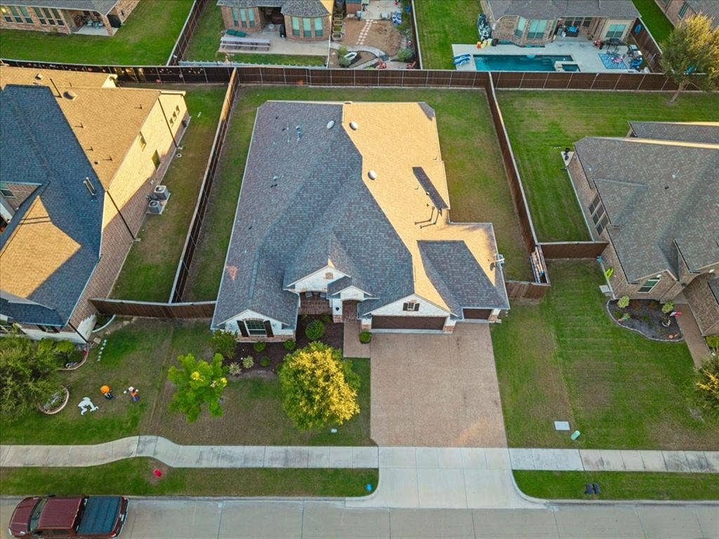 1455 Corrara Drive, Rockwall, TX 75032 Aerial view of this beautiful home.