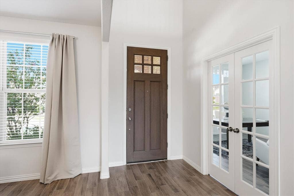 6417 Dolan Falls Drive, Northlake, TX 76226 French doors on the in home study.