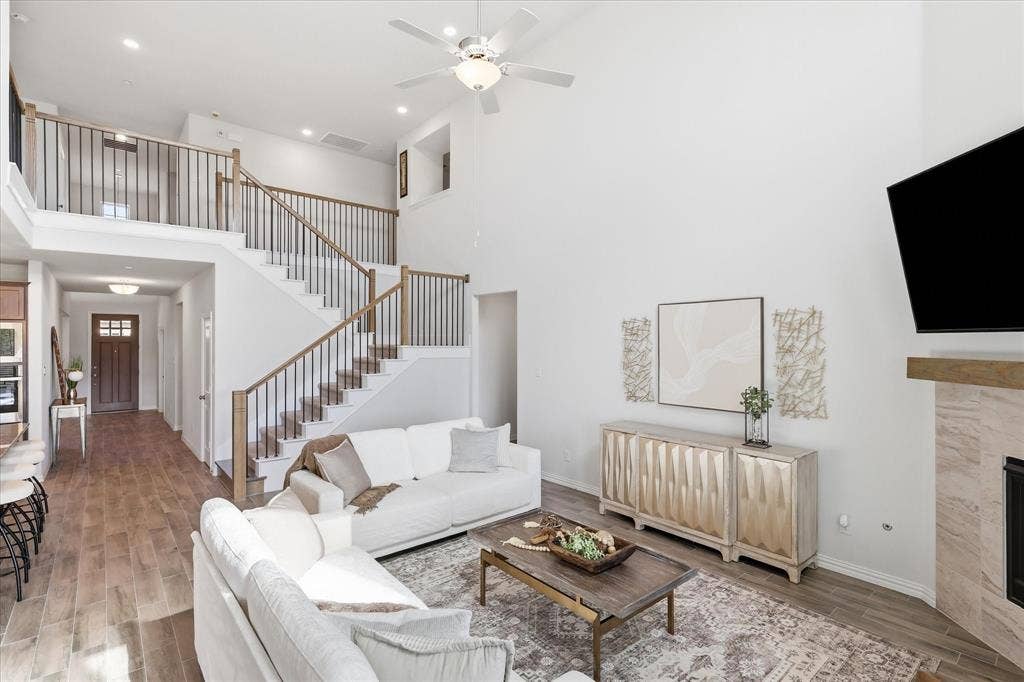 6417 Dolan Falls Drive, Northlake, TX 76226 Vaulted Ceilings, and an open floorplan in the main living area