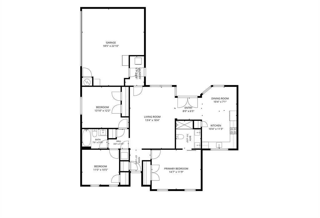8405 Creekwood Drive, Dallas, TX 75228 Virtually Staged
