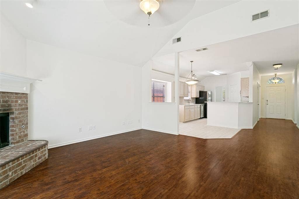 Relax with the open floorplan & all new fresh paint.