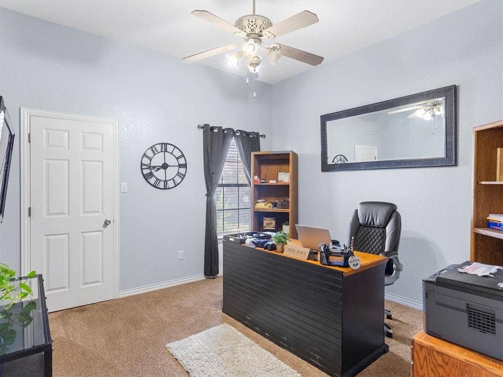 3103 Rim Rock Court, Granbury, TX 76049 Secondary bedroom currently used as office
