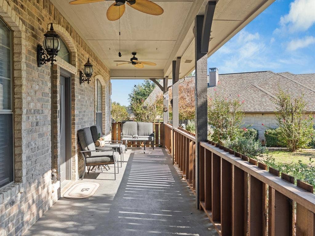 3103 Rim Rock Court, Granbury, TX 76049 Serene front porch