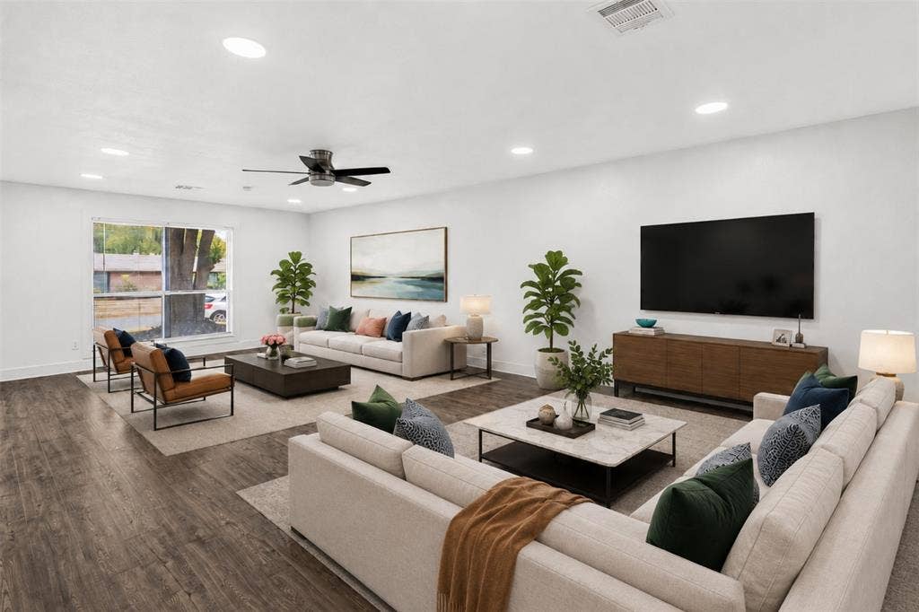 Virtual staging. The home is vacant