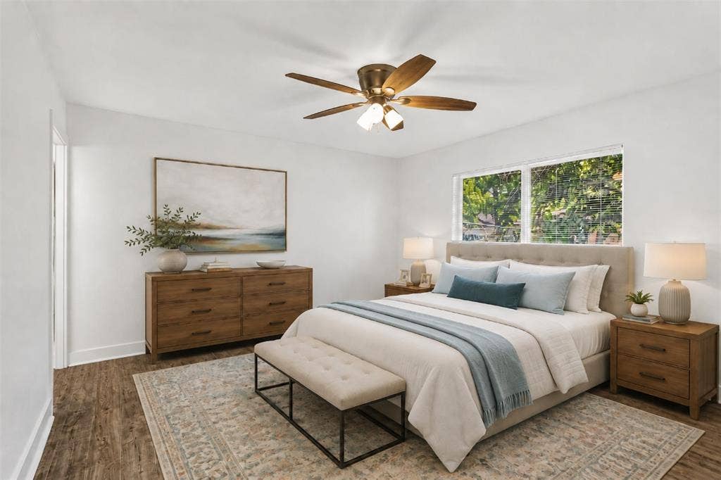 Virtual staging. The home is vacant