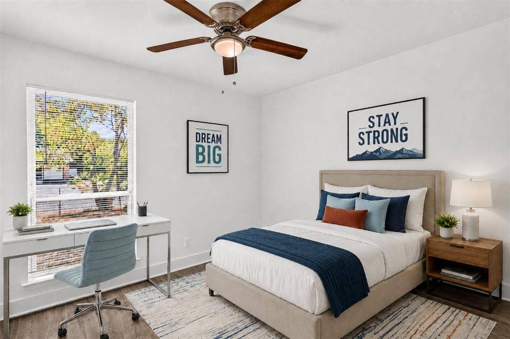 Virtual staging. The home is vacant
