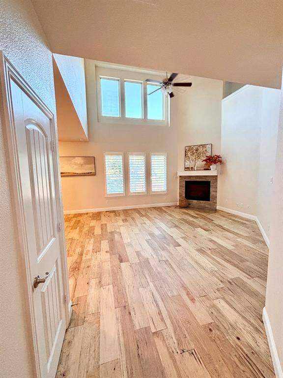 New paint, freshly sanded wood floors