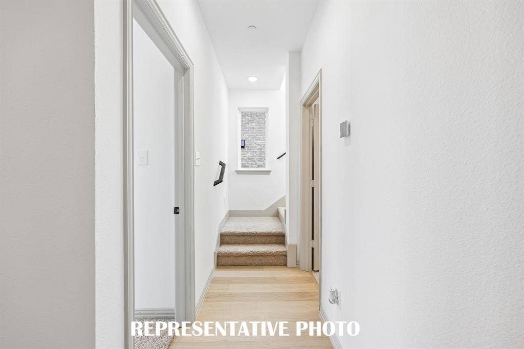 Welcome into our beautiful Harper floor plan featuring a main floor guest bed & bath with ample living space upstairs.  REPRESENTATIVE PHOTO