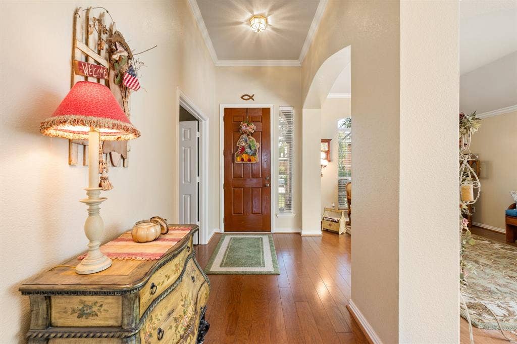 Entry opens to formals and office/4th bedroom