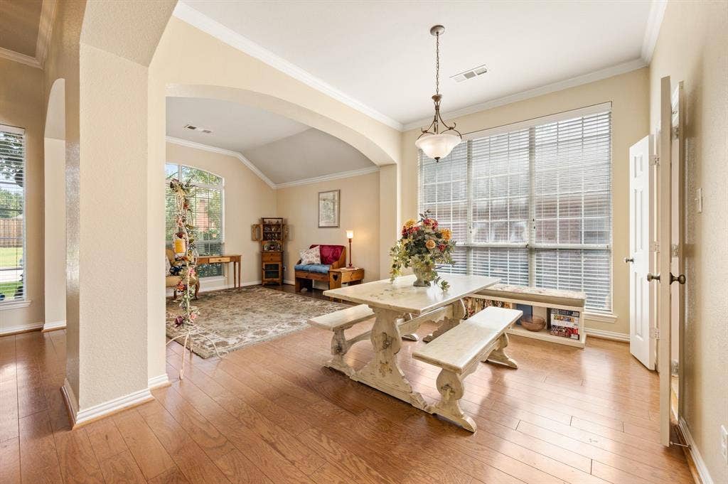 Formal living and dining rooms