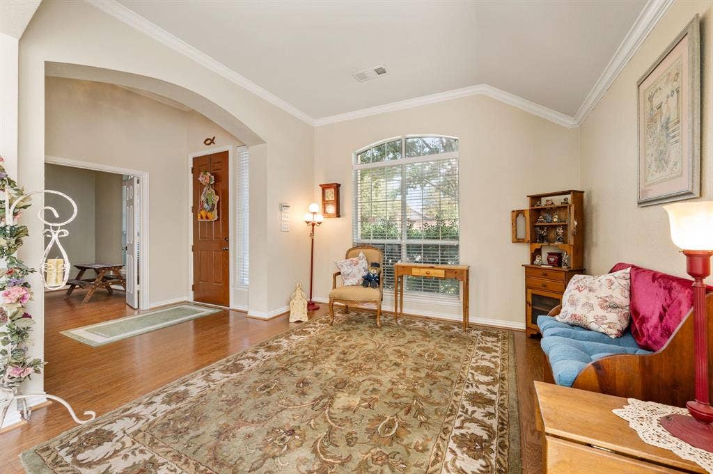 Living room off the entry