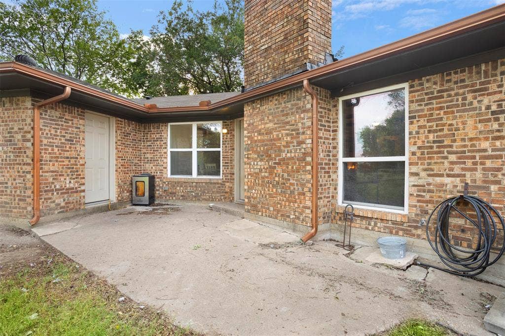 Rear patio