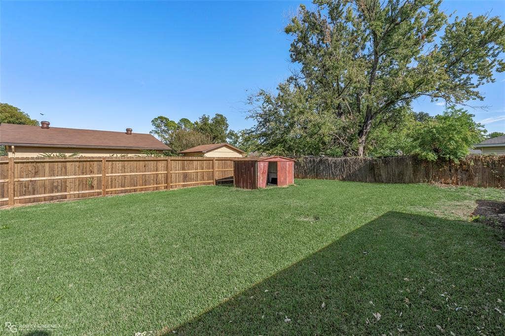 Expansive backyard