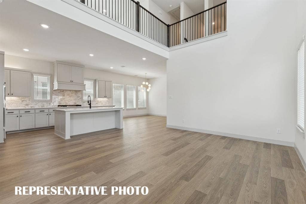 Entertaining is a breeze in this thoughtfully designed open concept floor plan.  REPRESENTATIVE PHOTO