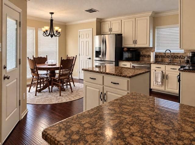 8813 Pheasant Run Drive, Rowlett, TX 75089 Classic oak cabinets movable island granite counters so much natural light just wonderful