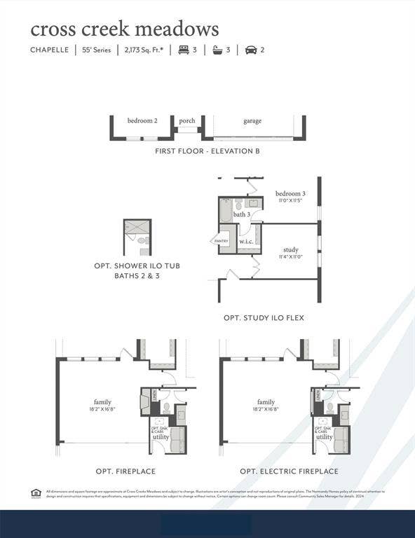 This forever home offers elevation B, optional study, shower ILO tub for bath 2 plus so much more!