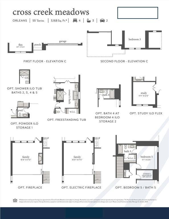 This lovely home offers elevation A, shower ILO tub for bath 2, optional study, powder bath, 5th bed-bath and so much more!