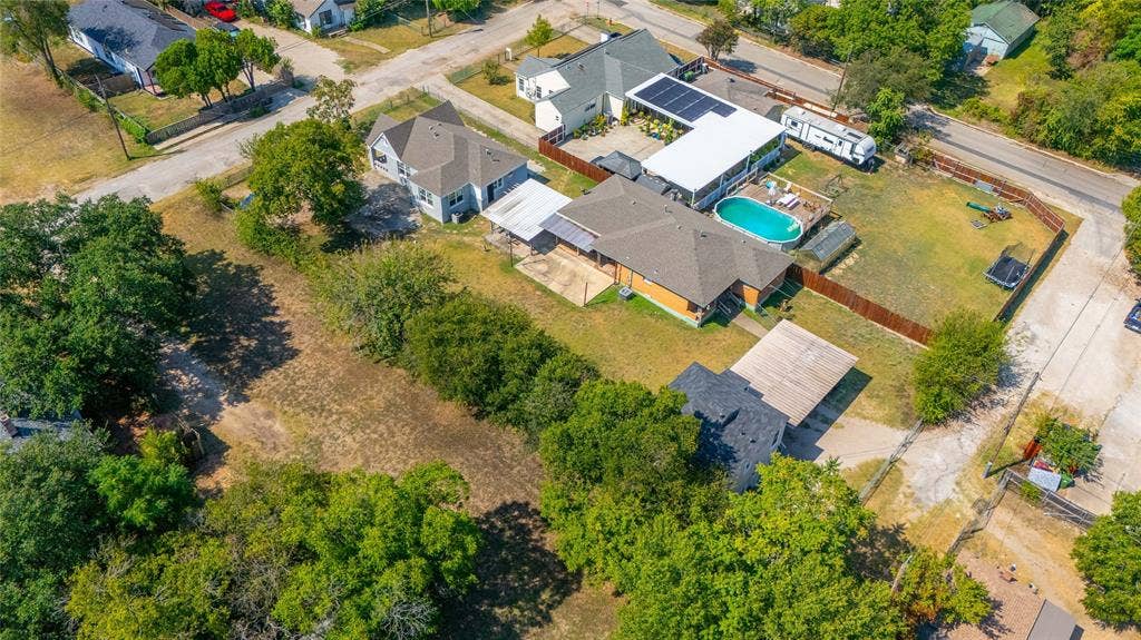 3823 Dempster Avenue, Cockrell Hill, TX 75211 Side Aeriel View