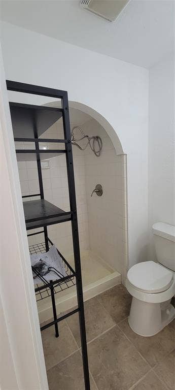 with walk in shower