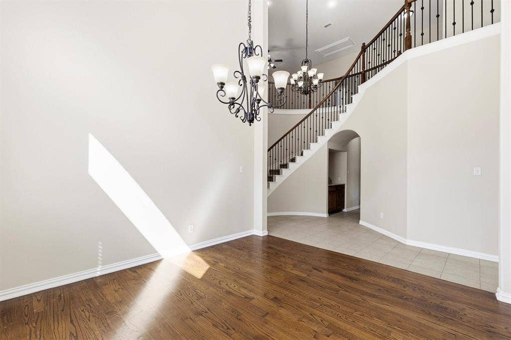 7710 Keith Lane, Sachse, TX 75048 Generously sized dining room with lovely natural light
