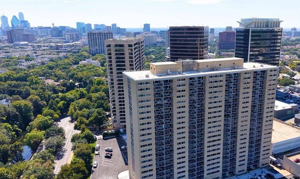 3883 Turtle Creek Boulevard, #317, Dallas, TX 75219 Twenty-One Turtle Creek | Aerial Building View