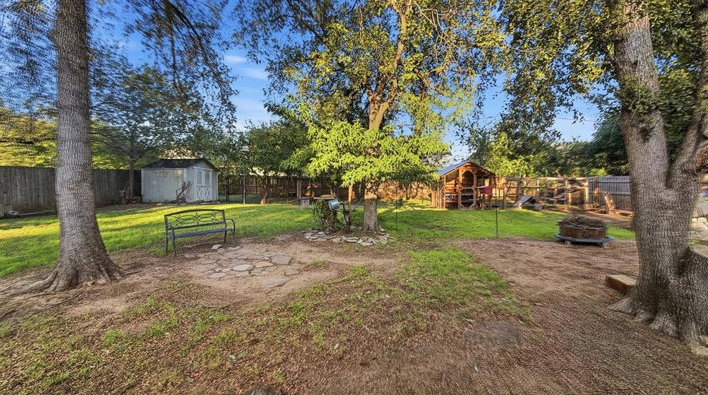 1903 W Spanish Oak Drive, Granbury, TX 76048 Full back yard view!