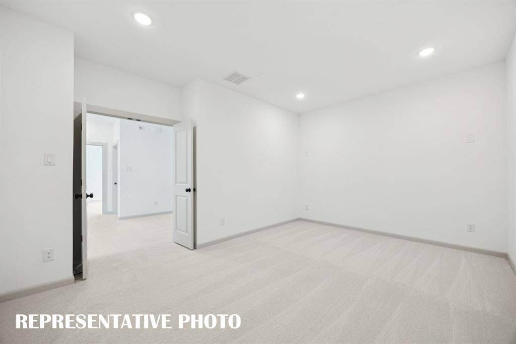 1401 Mistflower Lane, Celina, TX 75009 This spacious media room with adjacent game room creates the ultimate family entertainment zone! REPRESENTATIVE PHOTO