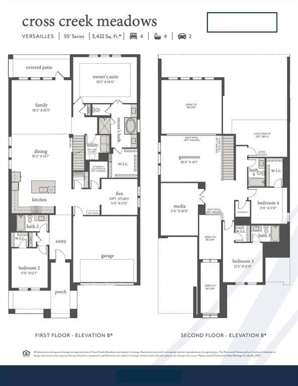 1401 Mistflower Lane, Celina, TX 75009 With an open and flowing main floor plus fantastic entertaining space upstairs, our Versailles plan is a winner!