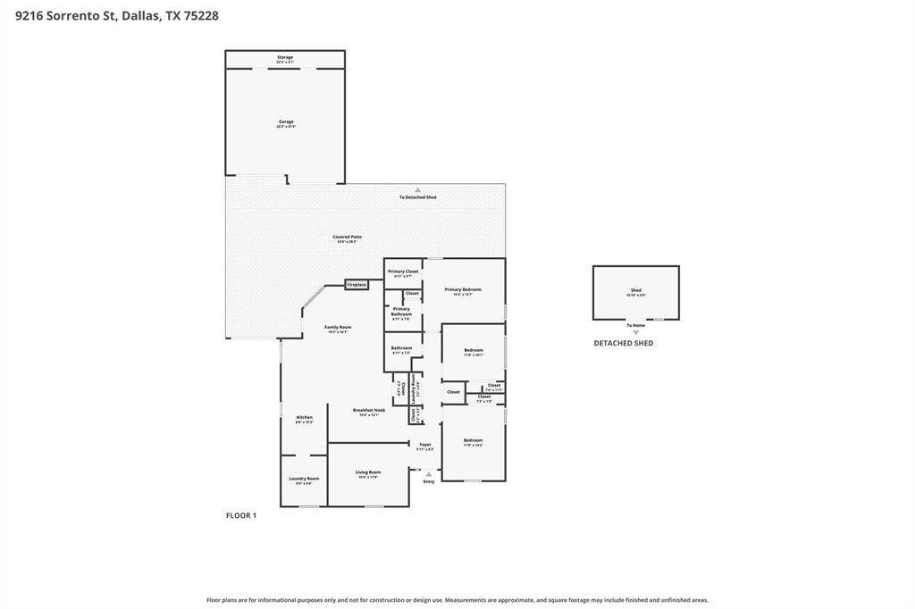 9216 Sorrento Street, Dallas, TX 75228 9216 Sorrento Street, Dallas, TX 75228