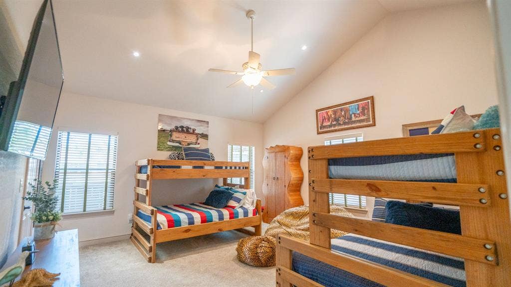 4015 Sioux Court, Granbury, TX 76048 Bunk room tv room combe. Outfitted as is sleeps 10 comfortably