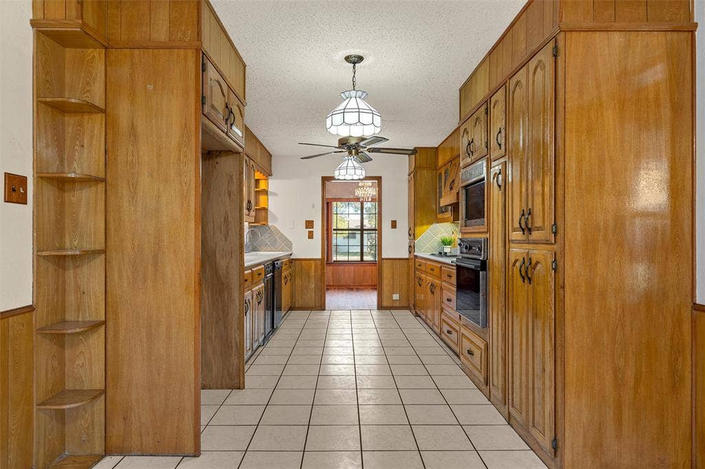 kitchen leading into formal dining area