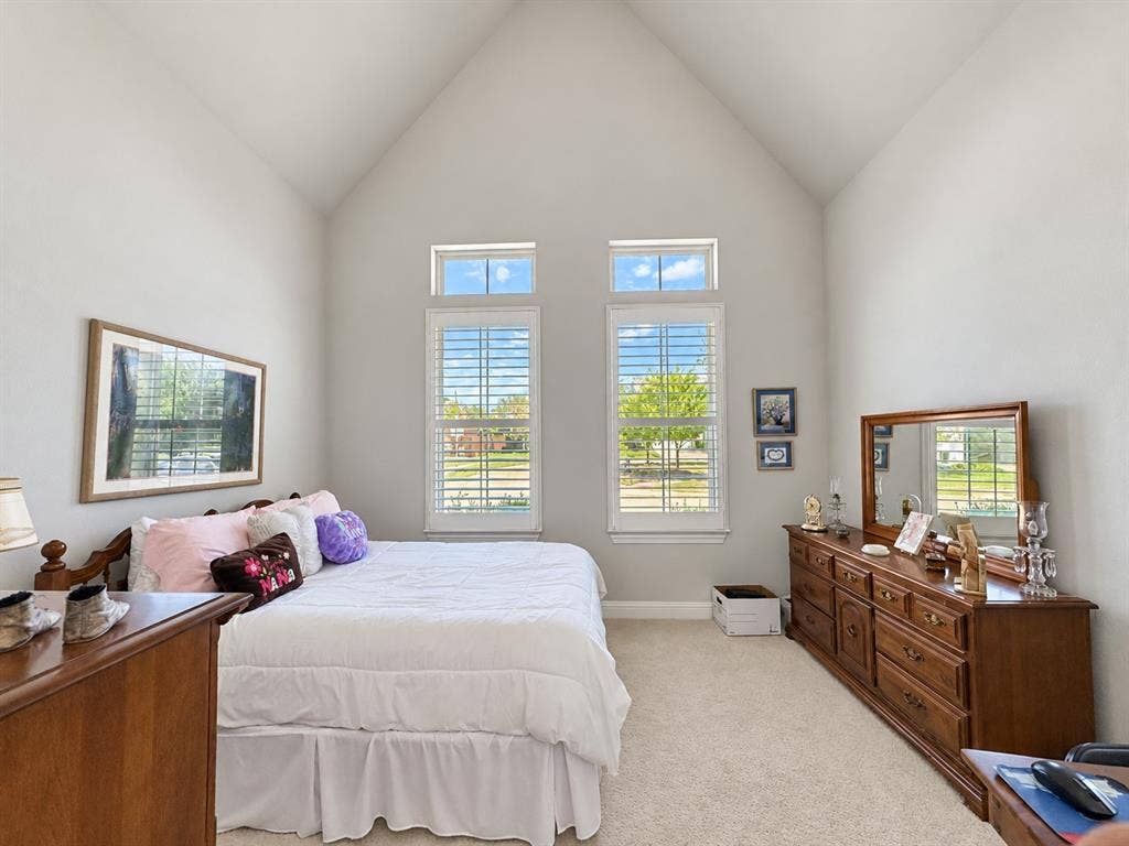3917 Dubois Drive, Plano, TX 75093 Cathedral ceilings in the Second Bedroom.