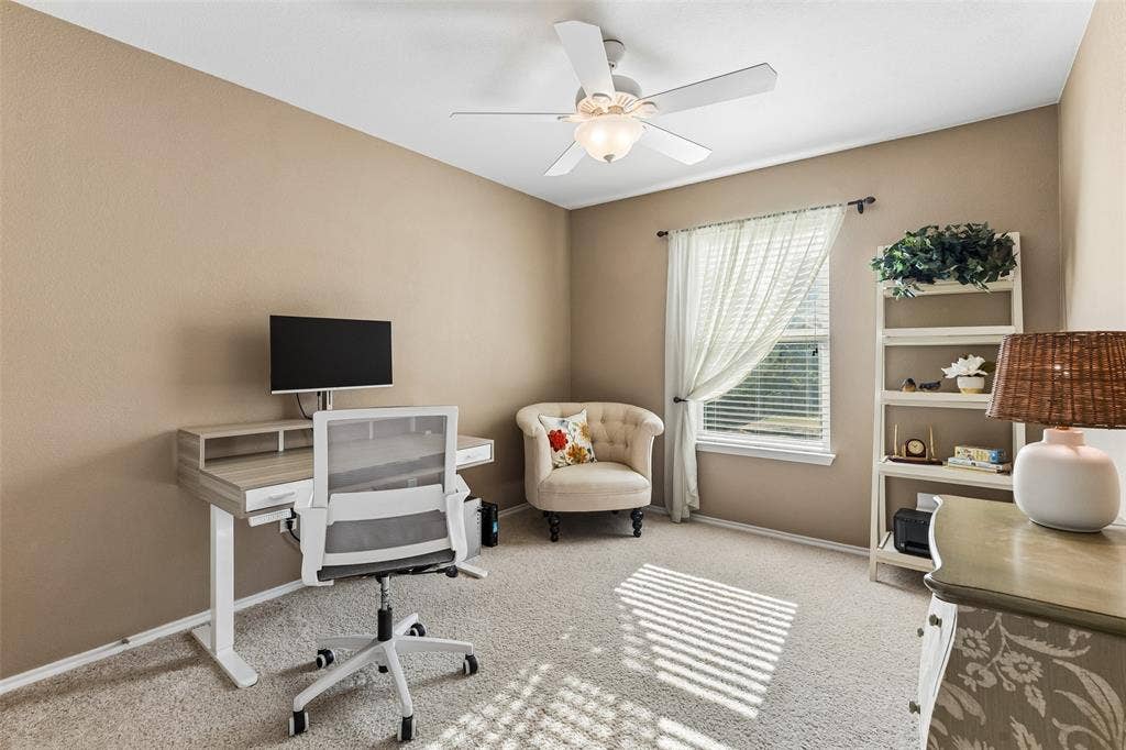 4136 Kyndra Circle, Richardson, TX 75082 Guest bedroom being used as an office