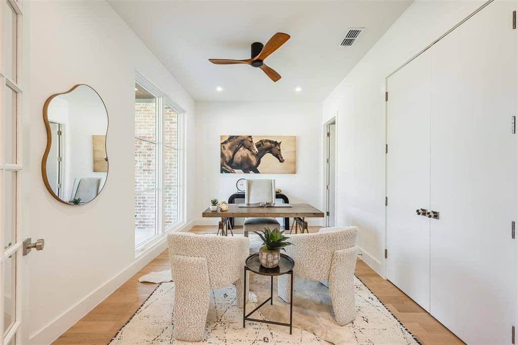 1st floor office or guest bedroom with full bath and closet (great for future in-law bedroom).