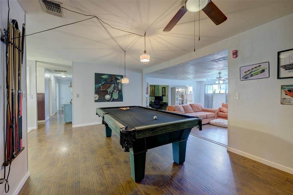 901 Elizabeth Boulevard, Granbury, TX 76048 Great view of living room, flex space and hallway