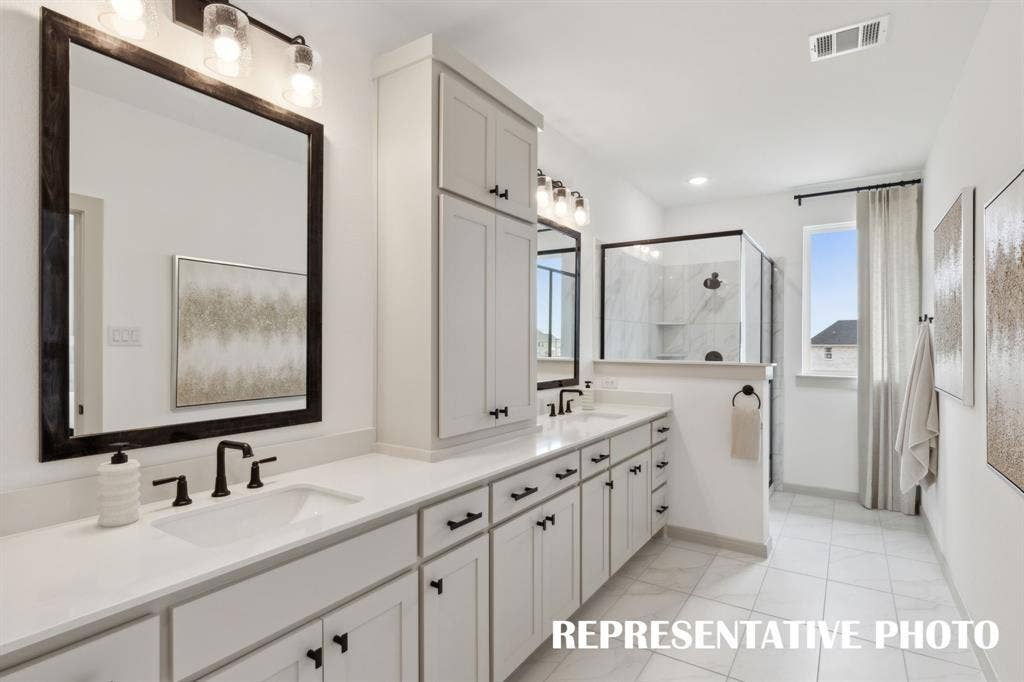 333 Walker Parkway, Celina, TX 75009 Filled with style, sophistication and space, this fantastic owner's bath was built for two! REPRESENTATIVE PHOTO