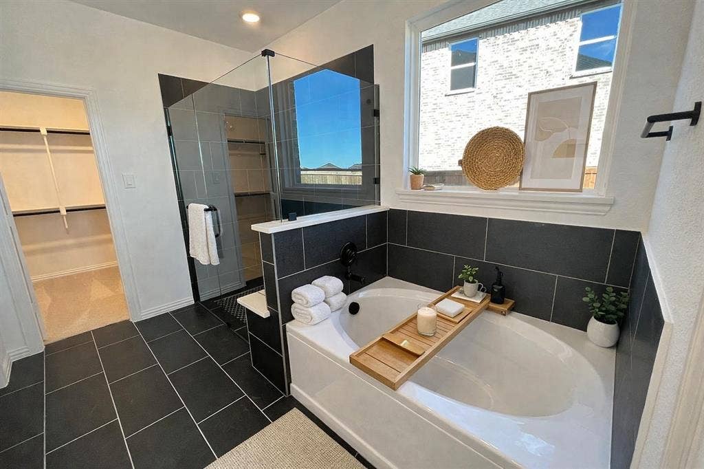 Virtually staged bathroom