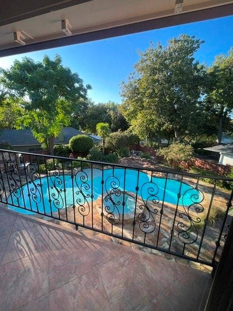 12629 Epps Field Road, Farmers Branch, TX 75234 Pool view from upstairs patio