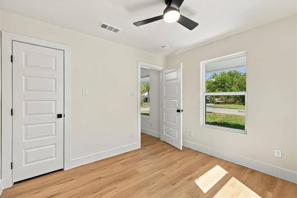 Secondary bedroom with lots of natural light.