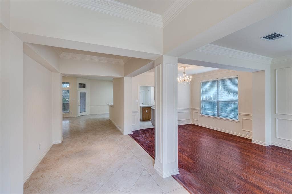 6613 Lynch Lane, Garland, TX 75044 View of entry hallway into oversized formals