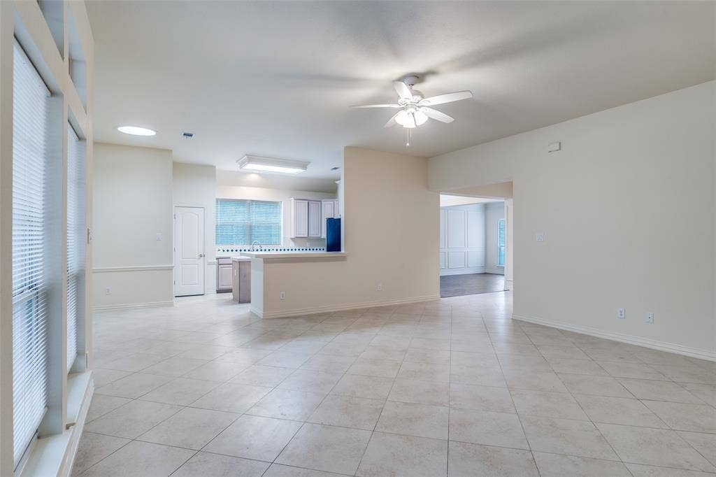 6613 Lynch Lane, Garland, TX 75044 View of family room to kitchen
