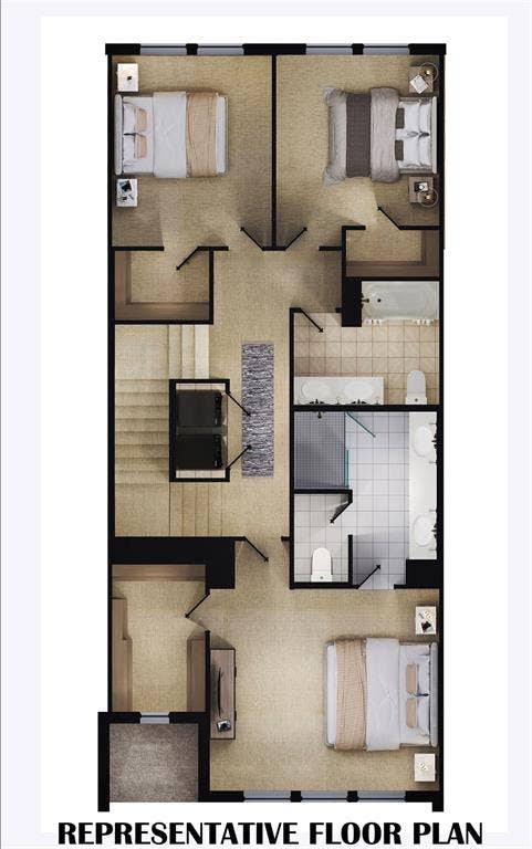 3568 Maplecrest Lane, Plano, TX 75074 Second level featuring owner's suite, secondary bedrooms and guest bath.