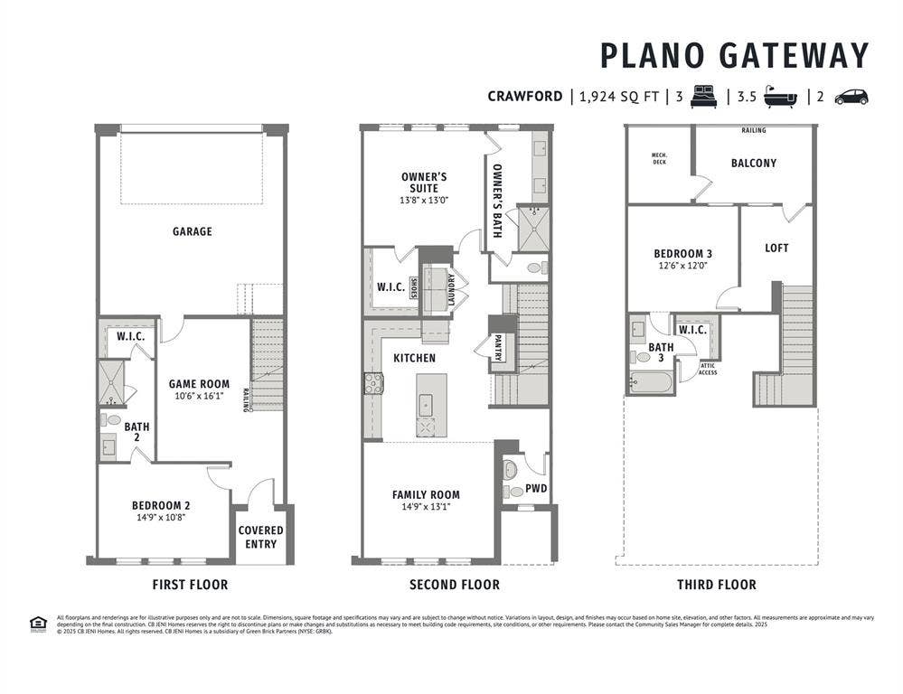 3572 Maplecrest Lane, Plano, TX 75074 Featuring private bedrooms on each level along with entertaining spaces on every floor, our Crawford plan was designed for today's modern family!