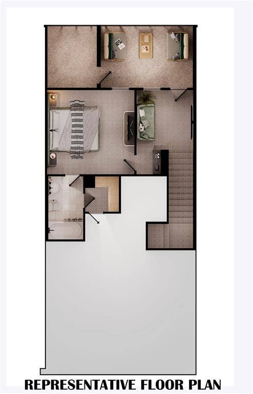 3572 Maplecrest Lane, Plano, TX 75074 Third level featuring loft space, guest bed, full bath and balcony.