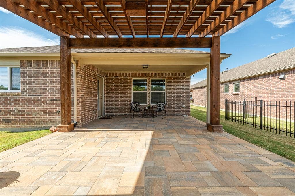 9116 Water Willow Way, McKinney, TX 75071 Expansive Covered Back Patio with Custom Pergola