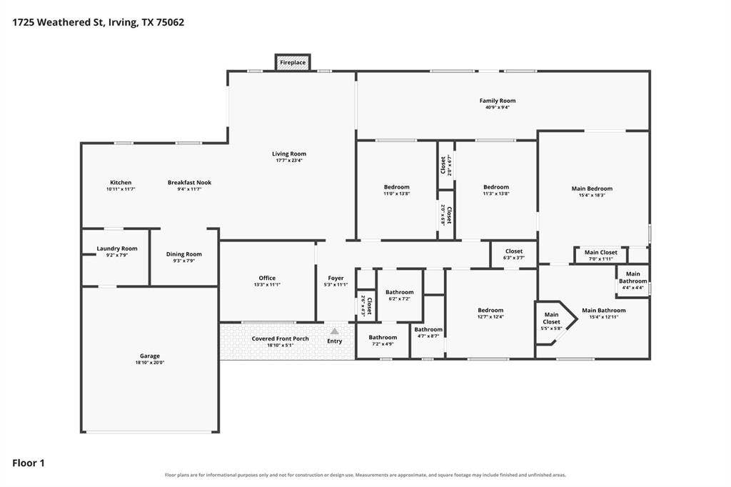 1725 Weathered Street, Irving, TX 75062 1725 Weathered Street, Irving, TX 75062